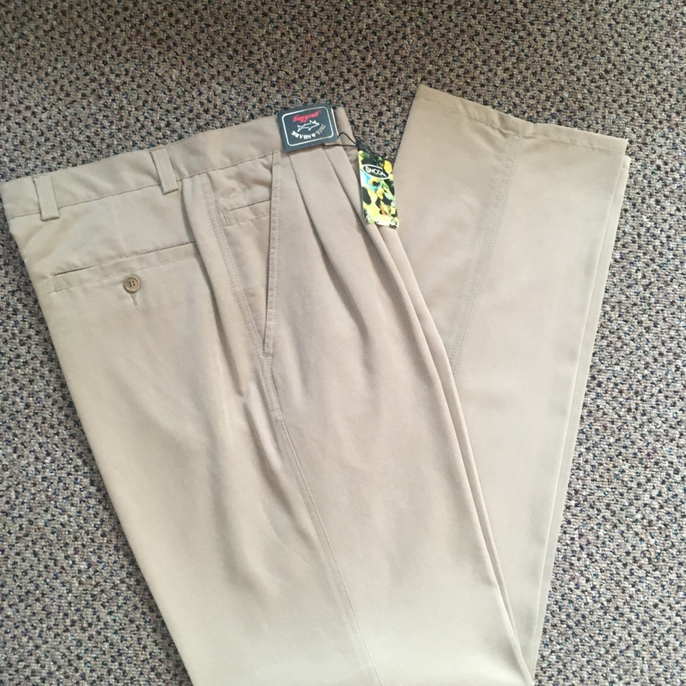 Paul & Shark yachting pants beige 32 waist made in Italy pleated 07